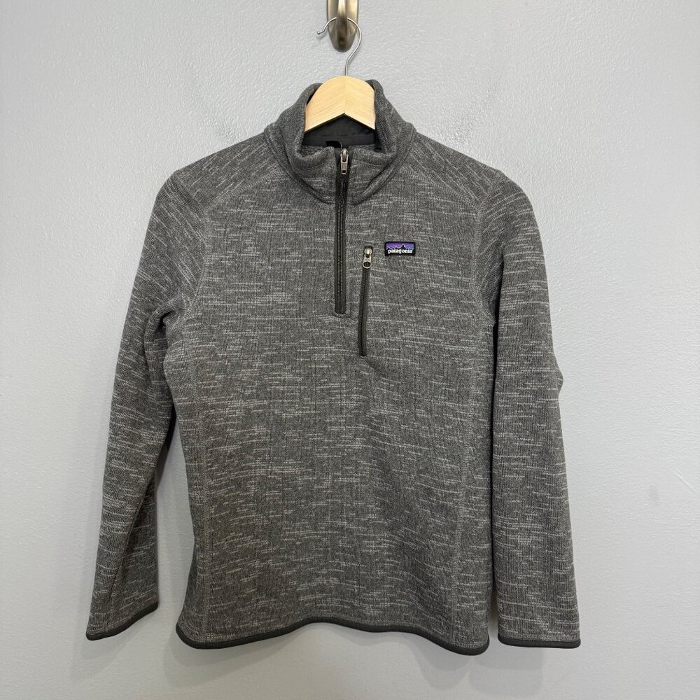 PATAGONIA kids 1/4 zip better sweater in gray size youth XL or 14